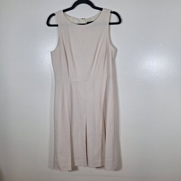 J Crew 365 sleeveless cream dress size 8 business professional - Picture 1 of 5